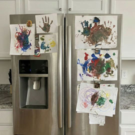 Fridge full of art